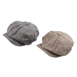Maxbell 2pieces Newsboy Golf Flat Gatsby Hat Driving Beret Baker Peaked Cap