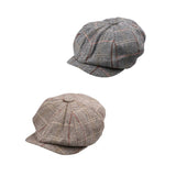 Maxbell 2pieces Newsboy Golf Flat Gatsby Hat Driving Beret Baker Peaked Cap