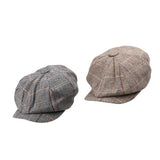 Maxbell 2pieces Newsboy Golf Flat Gatsby Hat Driving Beret Baker Peaked Cap
