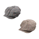 Maxbell 2pieces Newsboy Golf Flat Gatsby Hat Driving Beret Baker Peaked Cap