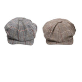 Maxbell 2pieces Newsboy Golf Flat Gatsby Hat Driving Beret Baker Peaked Cap
