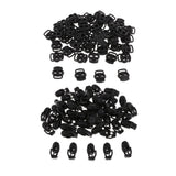 Maxbell 100pcs Plastic Hand Grenade/Bean Shape Toggle Spring Clasp Stop Cord Locks