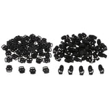Maxbell 100pcs Plastic Hand Grenade/Bean Shape Toggle Spring Clasp Stop Cord Locks