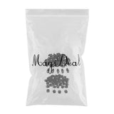 Maxbell 100pcs Plastic Hand Grenade/Bean Shape Toggle Spring Clasp Stop Cord Locks