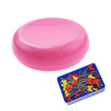 Maxbell Round Magnetic Sewing Pin Holder Pin Cushion with 85pcs Patchwork Pins
