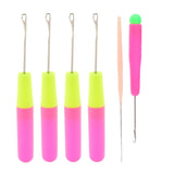 Maxbell 6pcs Latch Hook Crochet Needles for Hair/Micro Braid Dread Lock Maintaining