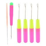 Maxbell 6pcs Latch Hook Crochet Needles for Hair/Micro Braid Dread Lock Maintaining