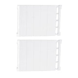 Maxbell 2pcs Expandable Shelf Closet Organizer Storage Adjustable Rack Rod 50-80cm