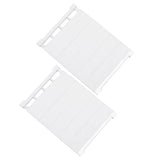 Maxbell 2pcs Expandable Shelf Closet Organizer Storage Adjustable Rack Rod 50-80cm