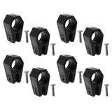 Maxbell 8 Pieces Bimini Top Fitting Harware Black Nylon Jaw Slide 1" for Marine Boat