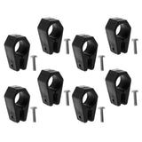 Maxbell 8 Pieces Bimini Top Fitting Harware Black Nylon Jaw Slide 1" for Marine Boat