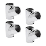 Maxbell 4 Piece Boat Hand Rail Fitting 60 Degree Tee 316 Marine Stainless Steel 25mm