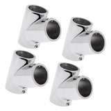 Maxbell 4 Piece Boat Hand Rail Fitting 60 Degree Tee 316 Marine Stainless Steel 25mm