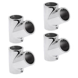 Maxbell 4 Piece Boat Hand Rail Fitting 60 Degree Tee 316 Marine Stainless Steel 25mm