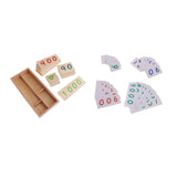 Maxbell Montessori Math Learning Cards Number 1-1000 in Wood Box and 1-9000 in Paper