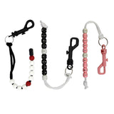 Maxbell 3pcs Golf Stroke Bead Score Counter Golf Accessory Training Aids Black Pink