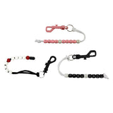Maxbell 3pcs Golf Stroke Bead Score Counter Golf Accessory Training Aids Black Pink