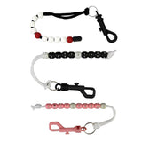 Maxbell 3pcs Golf Stroke Bead Score Counter Golf Accessory Training Aids Black Pink