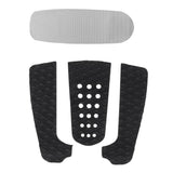 Maxbell EVA Surfing Surfboard Traction Anti-Slip Pad Deck Grip Tail Pad Set Gray