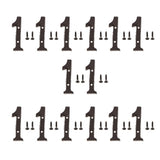 Maxbell 13x Wrought Iron Antique House Door Number Sign Plaque DIY Digit Number 1