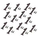 Maxbell 13x Wrought Iron Antique House Door Number Sign Plaque DIY Digit Number 1