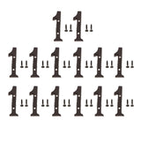 Maxbell 13x Wrought Iron Antique House Door Number Sign Plaque DIY Digit Number 1
