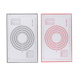 Maxbell 2x Baking Mats Silicone Cake Dough Kneading Rolling Non-Stick Sheet 60x40cm
