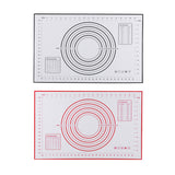 Maxbell 2x Baking Mats Silicone Cake Dough Kneading Rolling Non-Stick Sheet 60x40cm