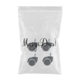 Maxbell 4 Pieces 2'' Office Chair Universal Swivel Casters Wheels Replacement Rubber