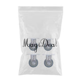 Maxbell 4 Pieces 2'' Directional Plate Caster Wheel Replacement Trolley Machine PVC
