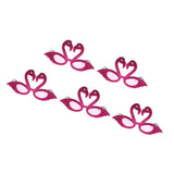 Maxbell 5pieces Hawaiian Tropical Glitter Flamingo Party Glasses Fancy Dress Up