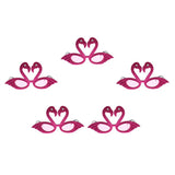 Maxbell 5pieces Hawaiian Tropical Glitter Flamingo Party Glasses Fancy Dress Up