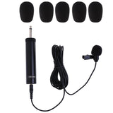 Maxbell Musical Instruments Lavalier Lapel Tie Clip Microphone+Microphone Foam Cover
