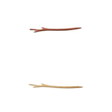 Maxbell 2pcs Vintage Wood Antler Hair Sticks Handmade Hairpin Chignon Pin Accessory