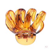 Maxbell 2 Pack Women's  Hair Claw Clips Thick Hair Octopus Jaw Folding Hairpin