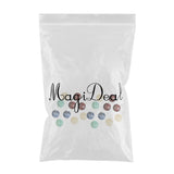 Maxbell 20 Pieces Jewelry Making 8mm Half Round Gemstone Cabochon Stone DIY  Charms