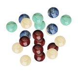 Maxbell 20 Pieces Jewelry Making 8mm Half Round Gemstone Cabochon Stone DIY  Charms