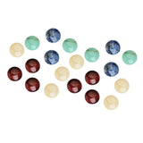 Maxbell 20 Pieces Jewelry Making 8mm Half Round Gemstone Cabochon Stone DIY  Charms