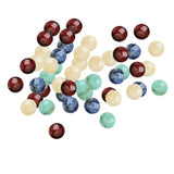 Maxbell 50 Pieces Jewelry Making 8mm Half Round Gemstone Cabochon Stone DIY Charms