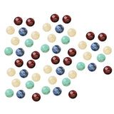 Maxbell 50 Pieces Jewelry Making 8mm Half Round Gemstone Cabochon Stone DIY Charms