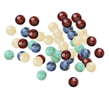 Maxbell 50 Pieces Jewelry Making 8mm Half Round Gemstone Cabochon Stone DIY Charms