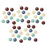 Maxbell 50 Pieces Jewelry Making 8mm Half Round Gemstone Cabochon Stone DIY Charms