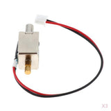 Maxbell 3Pcs DC12V Lock Tongue Push Luggage Electric Solenoid Garage Door Drawer