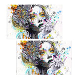Maxbell 2 Panel Canvas Oil Painting Art Picture - Girl