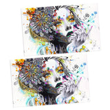 Maxbell 2 Panel Canvas Oil Painting Art Picture - Girl