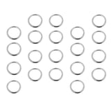 Maxbell 20 Piece 2-Size Smooth Welded Polished Boat Marine Stainless Steel O Ring