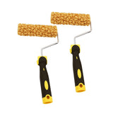 Maxbell 2 Pieces Wall Decorative Paint Roller Foam Sponge Painter Brush with Handle