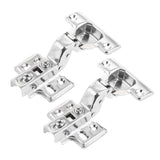 Maxbell 2 Pieces Stainless Steel Cabinet Cupboard Door Hinge Furniture Hardware