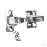 Maxbell 2 Pieces Stainless Steel Cabinet Cupboard Door Hinge Furniture Hardware