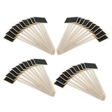 Maxbell 40 Pieces Mini Wooden Blackboard Chalkboard Tags Garden Wedding Use